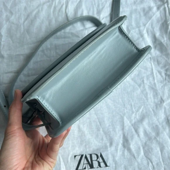 ZARA brand new stunning bag in light blue color - Picture 7 of 11